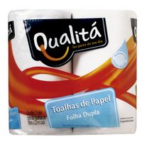 Toalha de Papel Branca QUALITÁ Pacote com 2 Unidades
